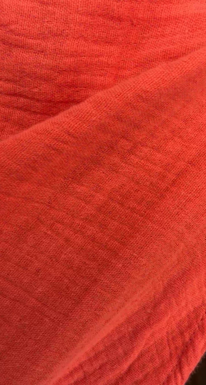 Vestido naranja vaporoso midi (#179)