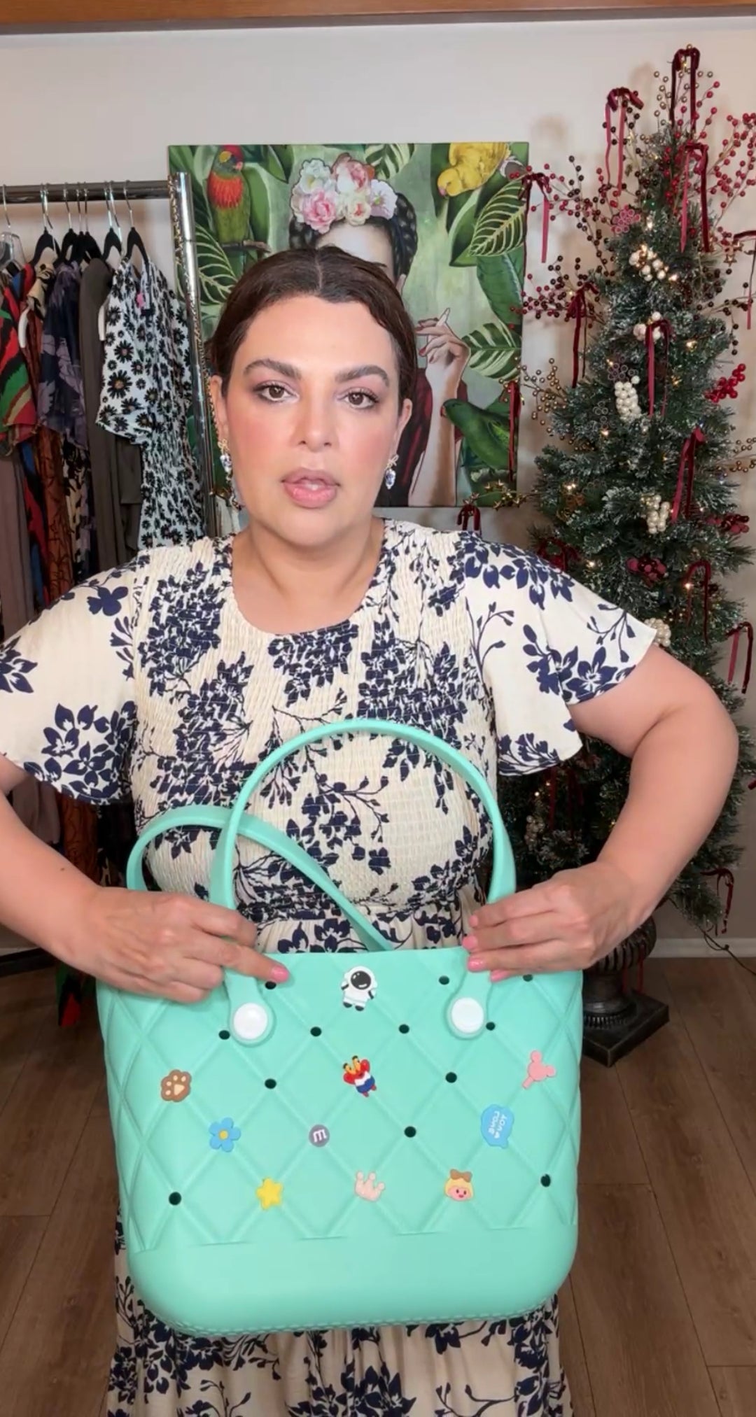 Bolsa Verde Menta Charms Plastico (#129)