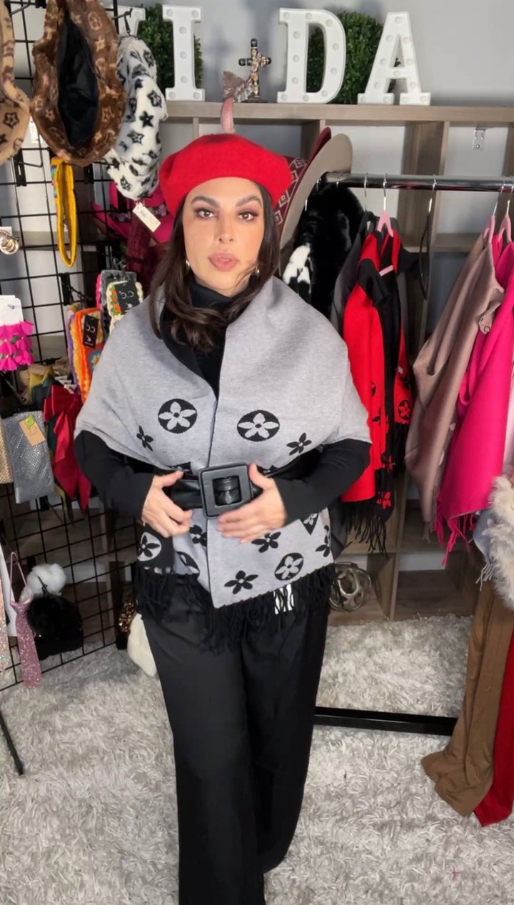Sweater Negro y Gris LV (#150)