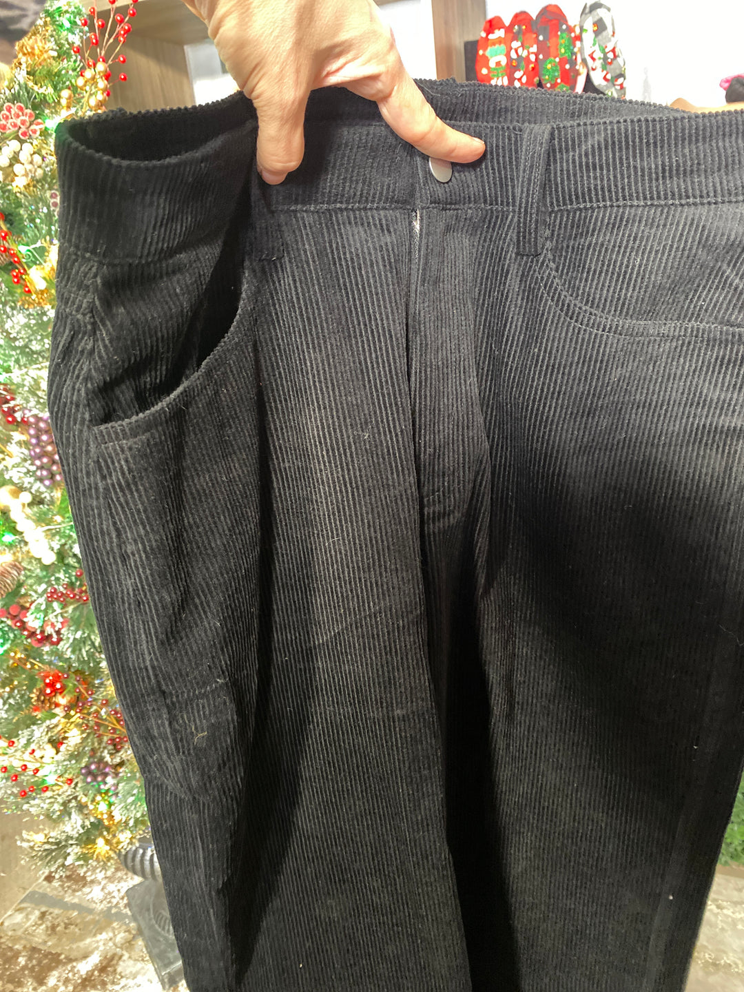 Pantalon Negro Pana 5 Pocket (#221)