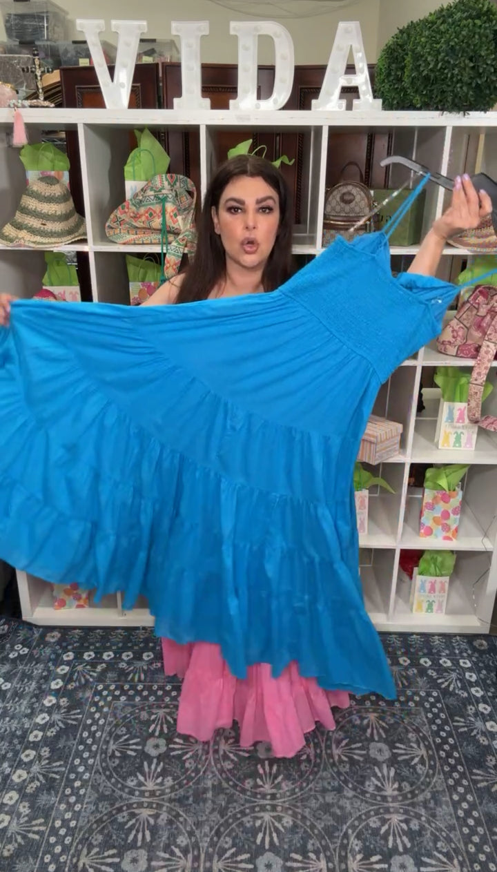 Vestido Azul Ultra Flowy (#123)