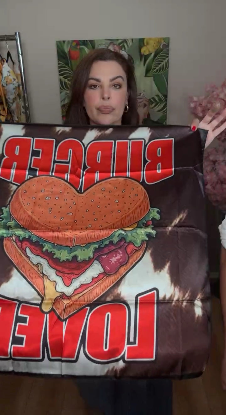 Blusa Negra Burger Heart (#161)