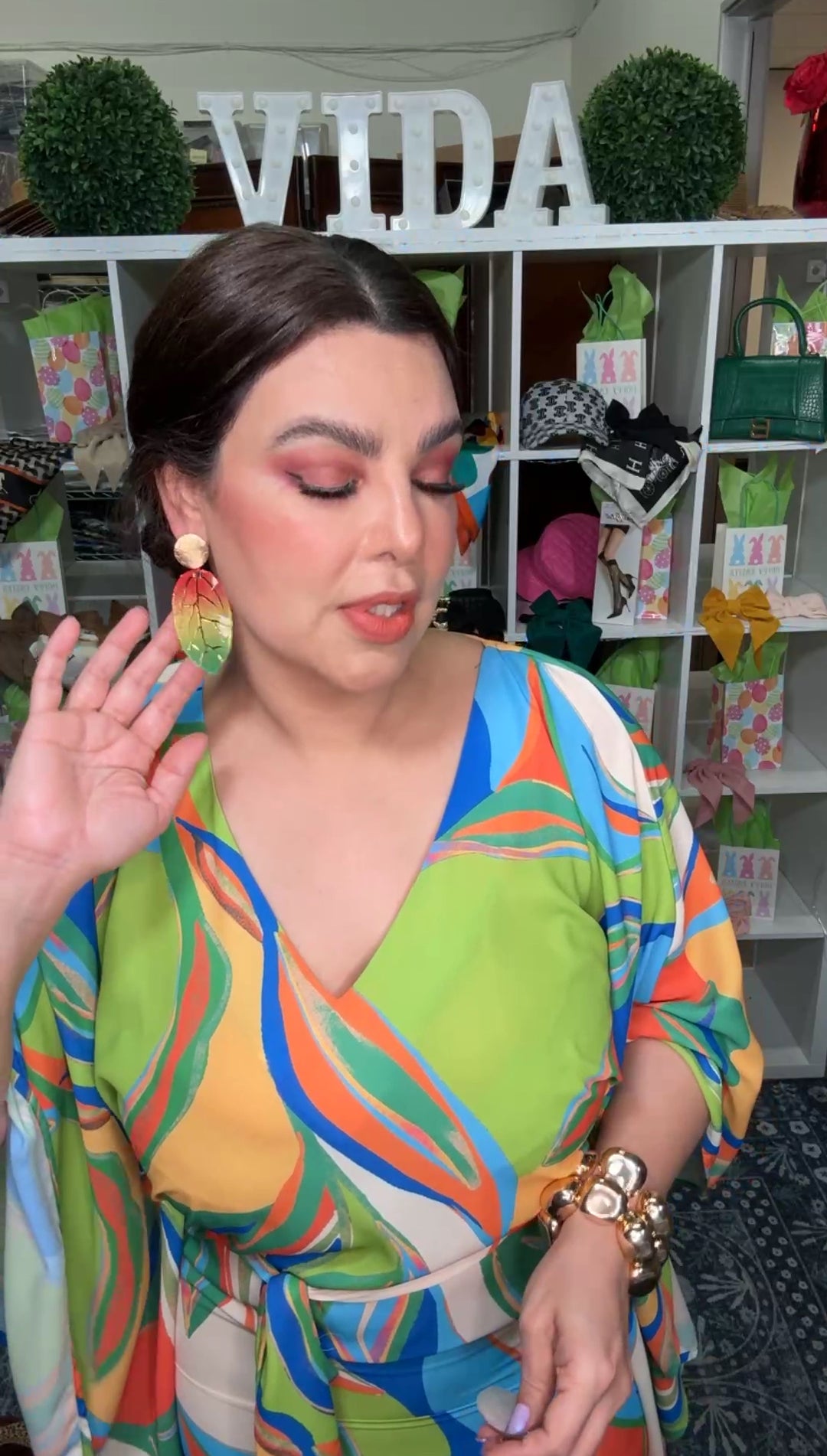 Arete Verde y Amarillo (#127)
