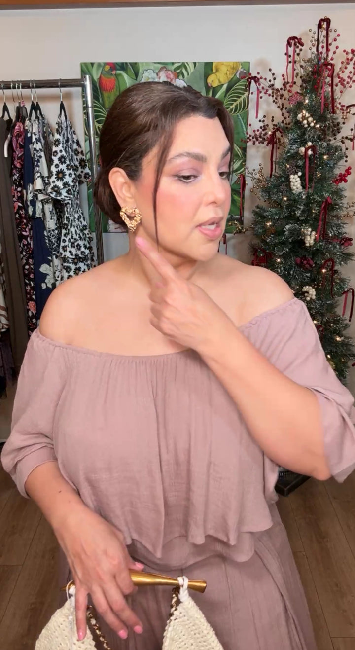 Arete Dorado Corazon Vintage (#108)