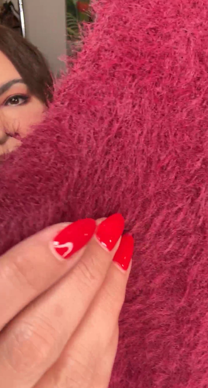 Sweater vino monos ultra suave fur (#122)