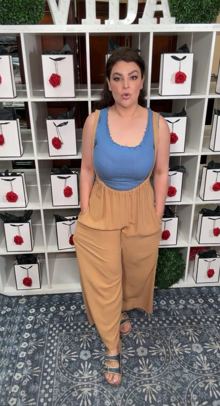 Enterizo Camel Low Front Pockets (#106)
