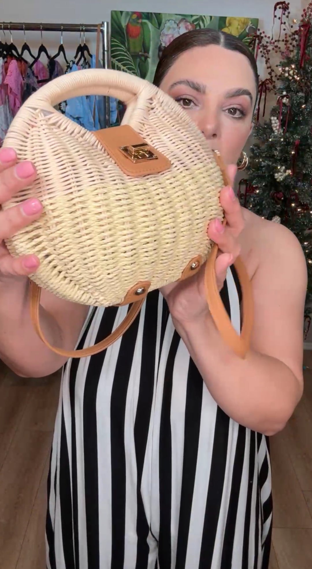 Bolsa Natural Yute Cintas Mocha Piel (#126)