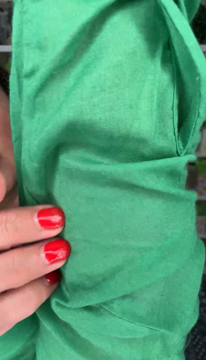 Camisa Verde Nudo al Frente (#110)