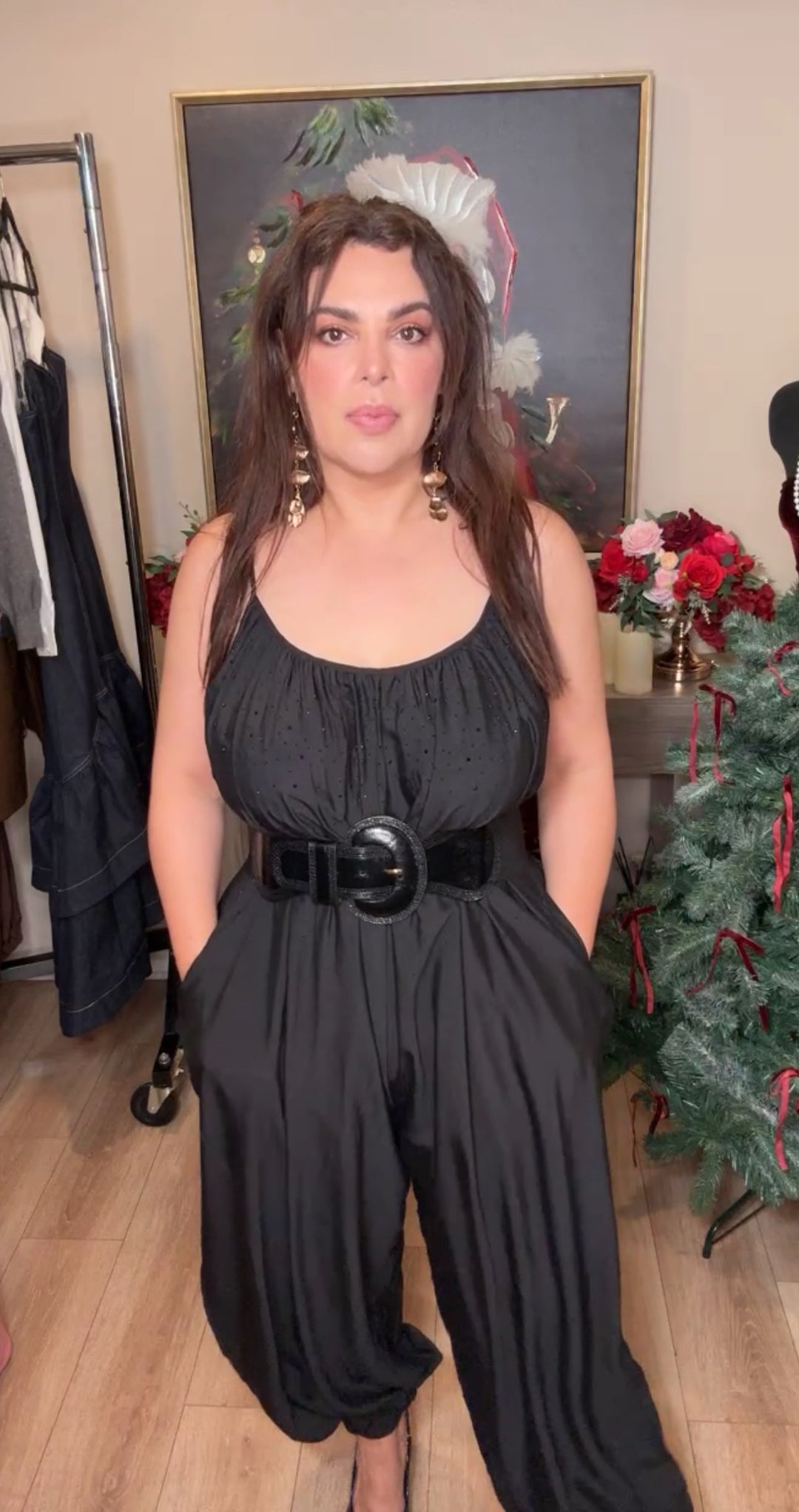 Cinto negro charol grueso (#156)