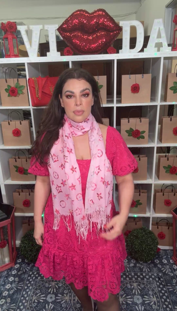 Shawl Rosa Barbe LV (#247)