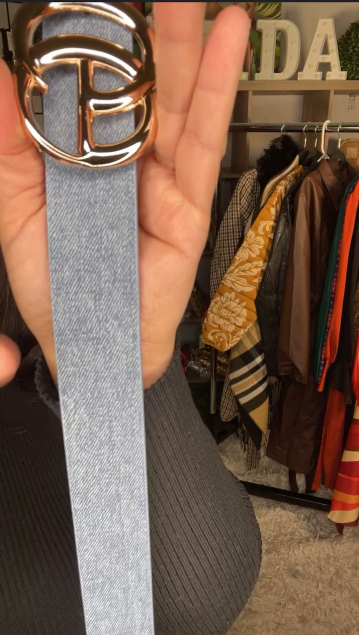 Cinto Denim Med Wash GG (#259)
