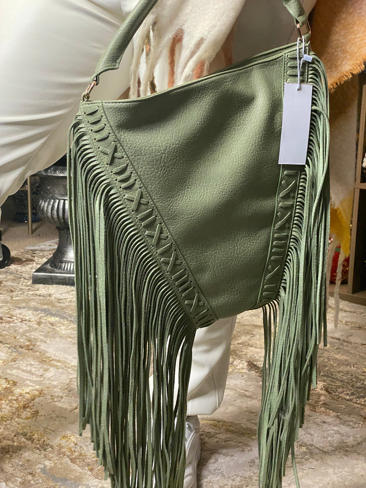 Bolsa Olivo Barbas Western Piel (#122)