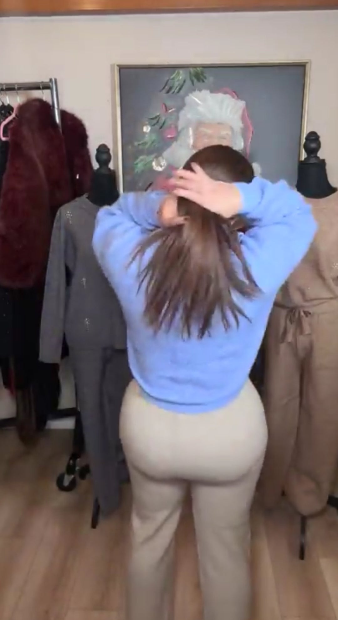 Sweater lavanda tejido cable (#158)