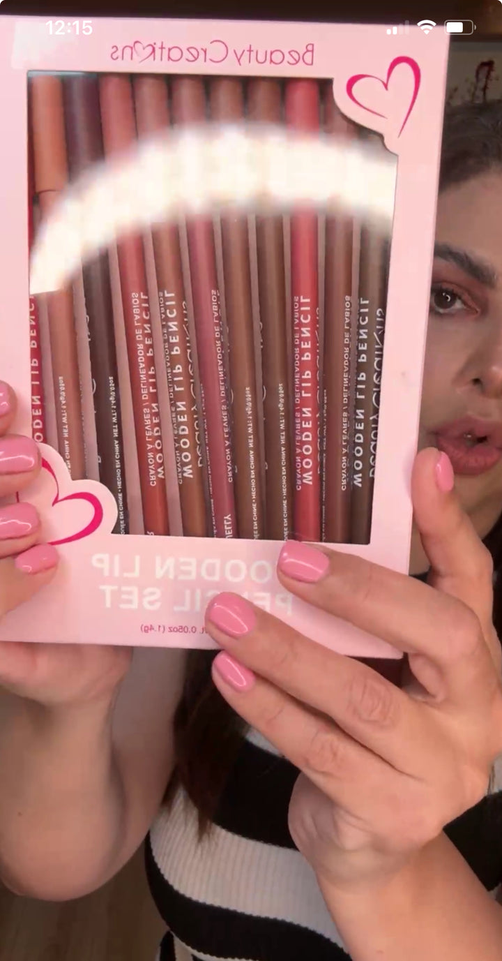 Set Lapiz Labial Multi Tono Beauty 12 Piezas (#166)