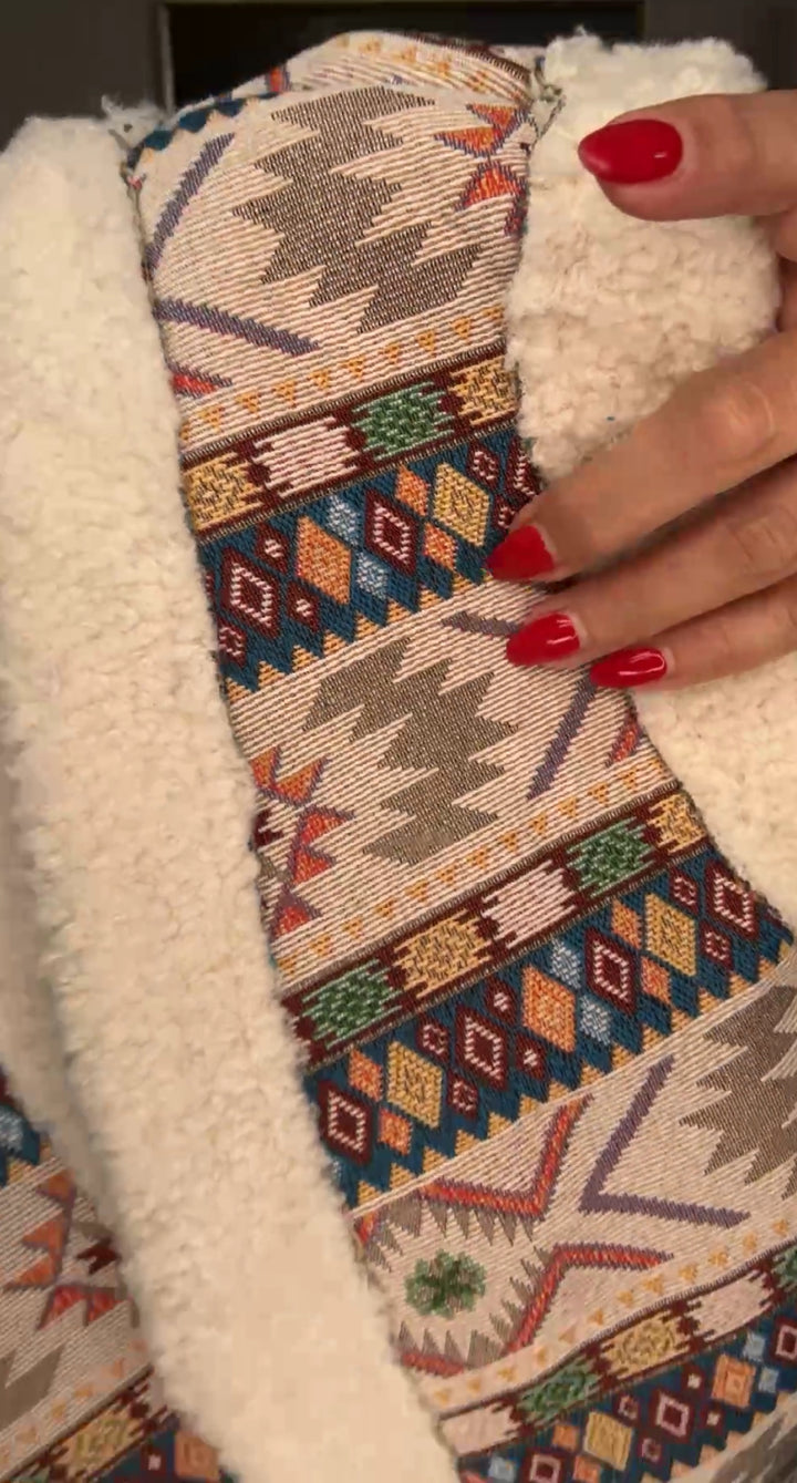 Chaleco multi étnico aborregado (#118)