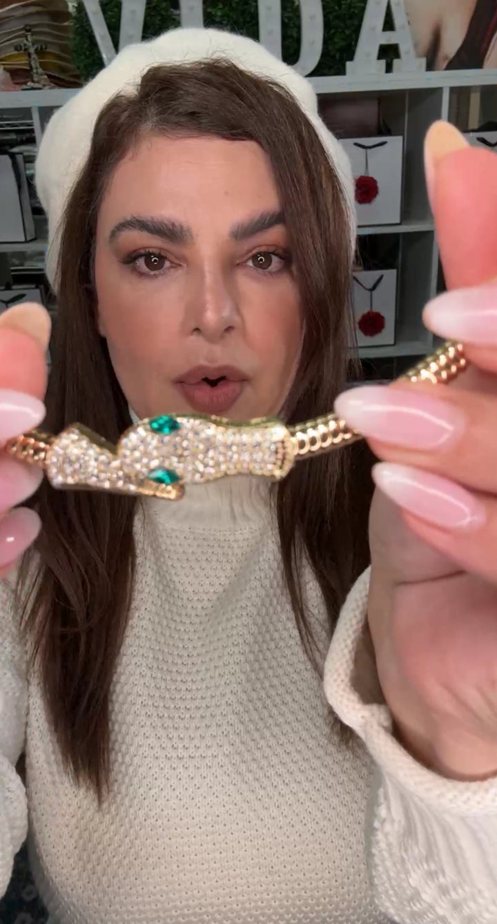 Collar Dorado Vibora Choker (#147)