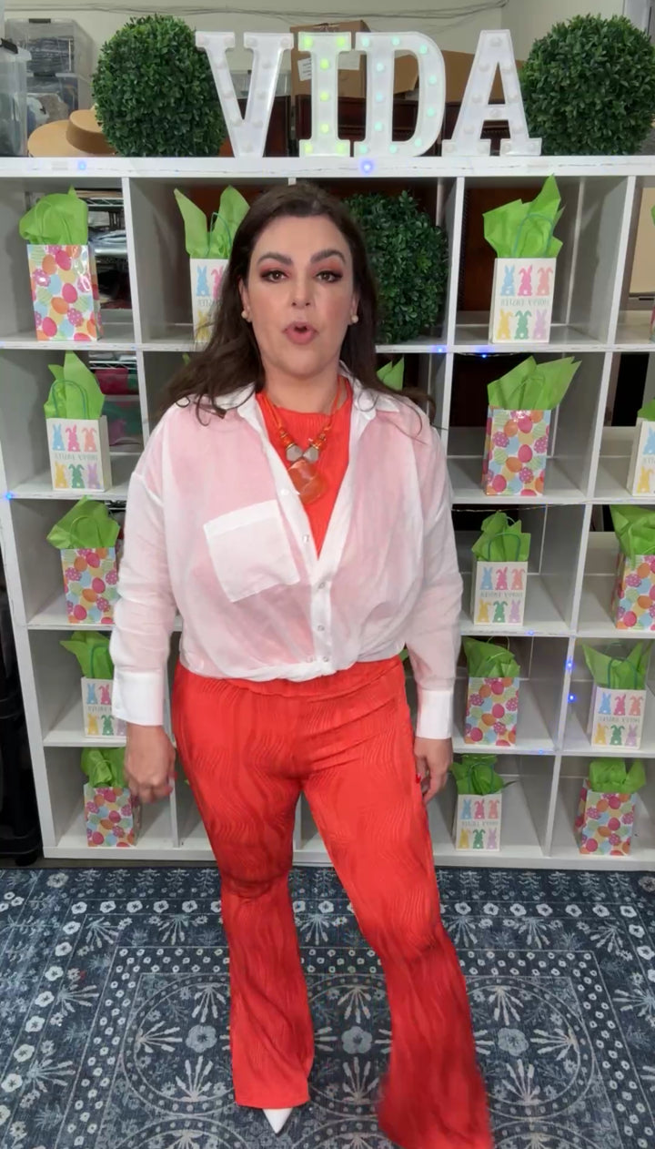 Camisa Blanca Nudo al Frente (#121)
