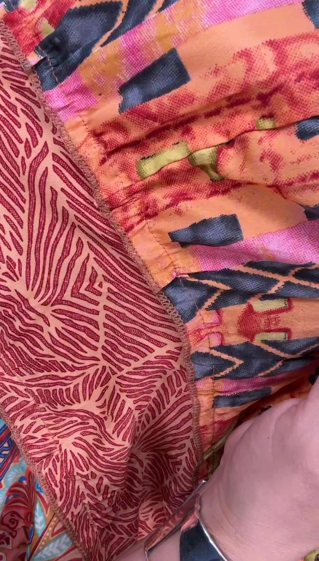 Vestido Naranja Cintura Stretch Bohemio Maxi (#129)