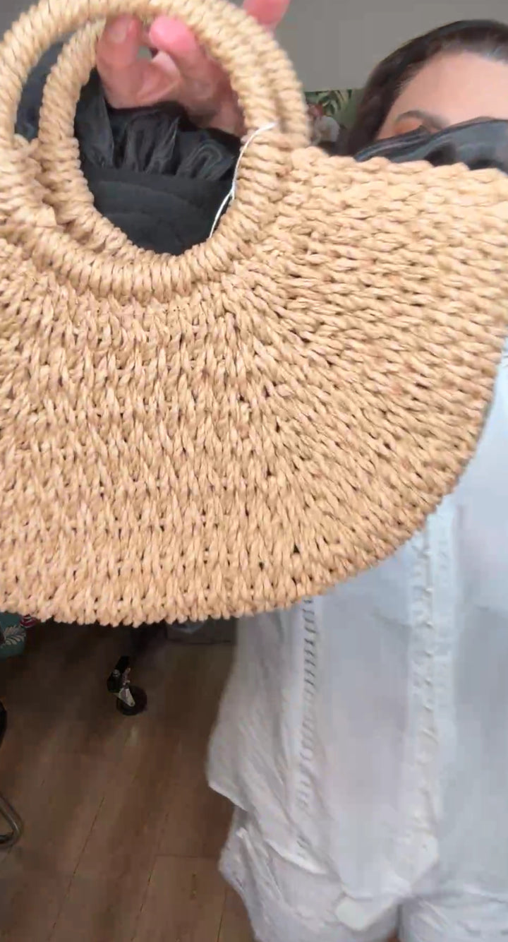 bolsa mocha flor negra XL