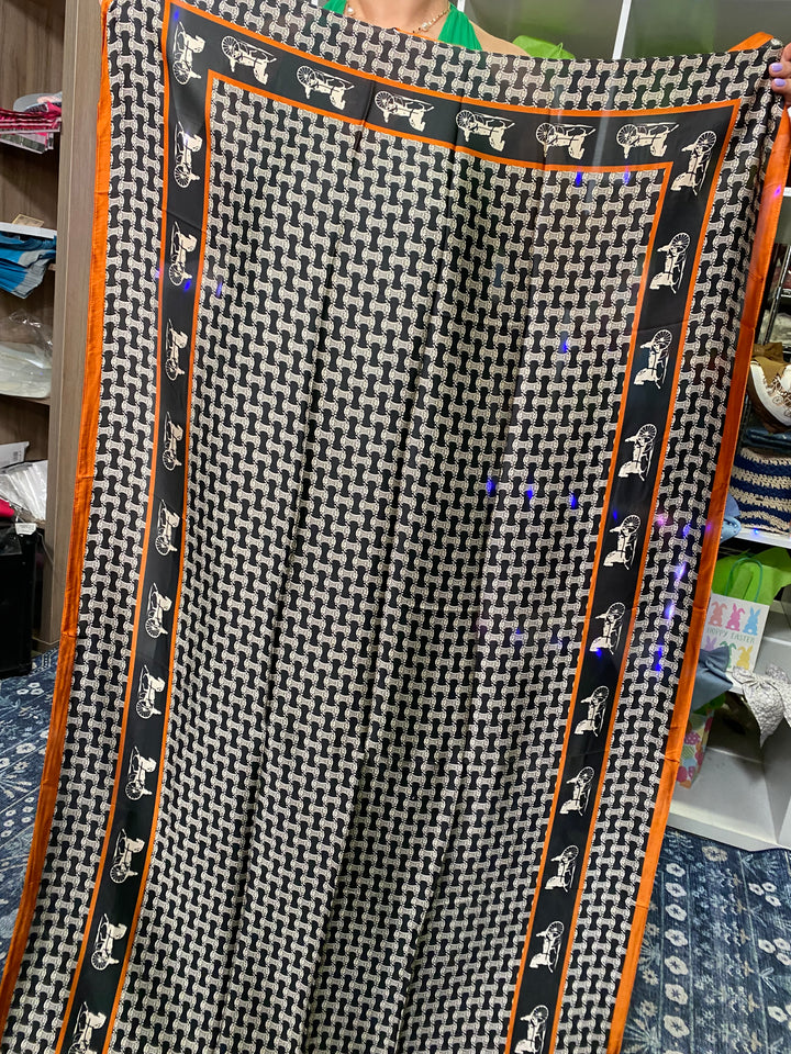 Mascada Marron y Negro Herme XL (#130)