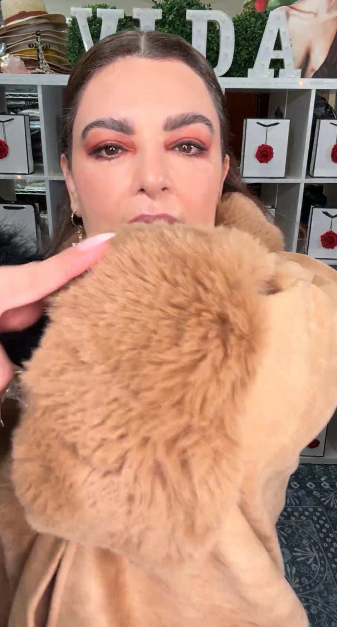 Abrigo Camel Western Fur Super Lux Barbas (#101)