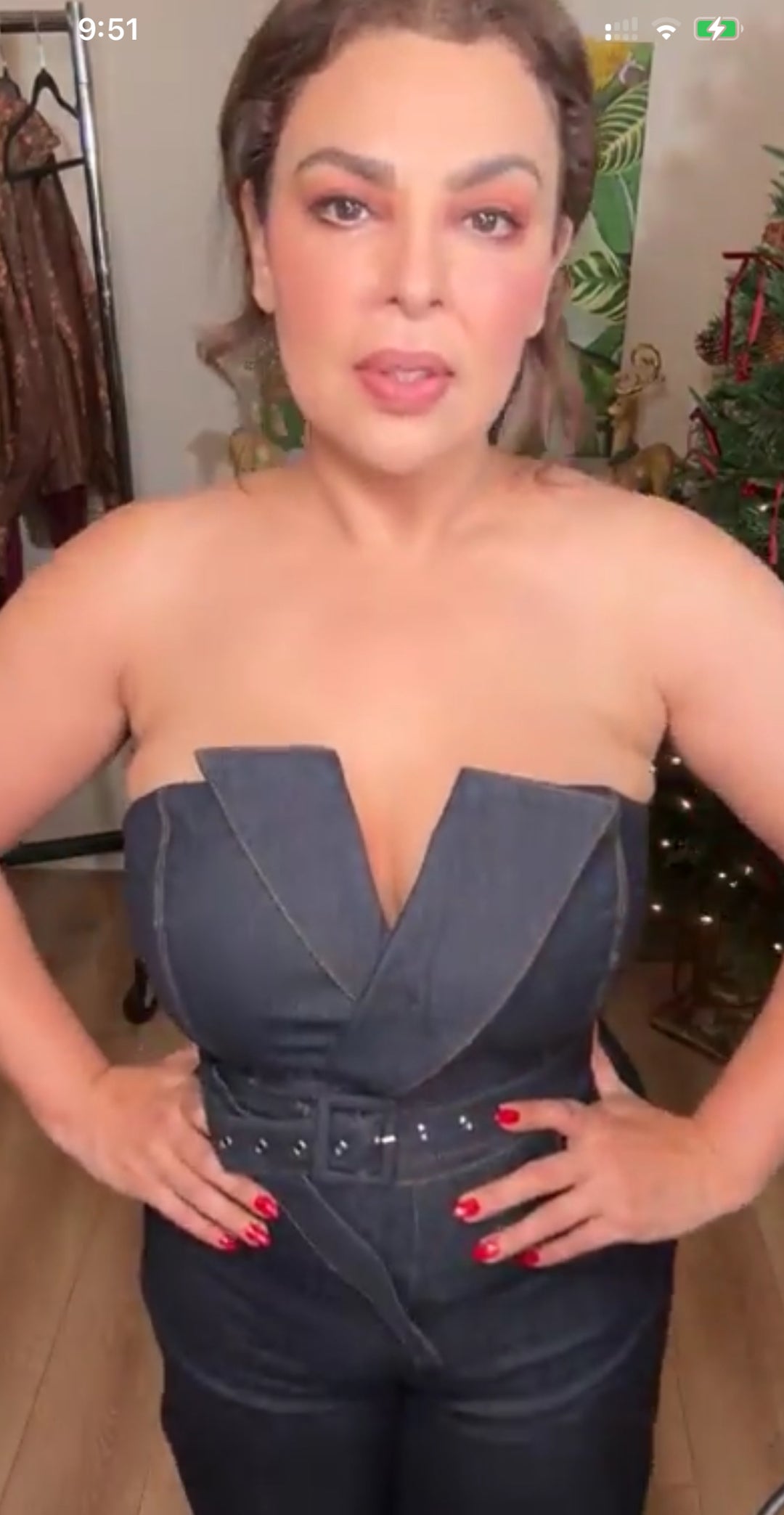 Enterizo azul mezclilla strapless (#107)