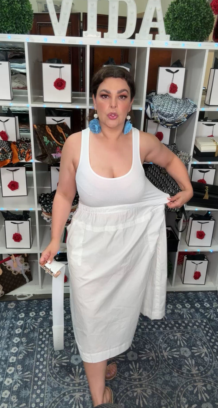 Vestido Blanco Princess Algodon (#174)