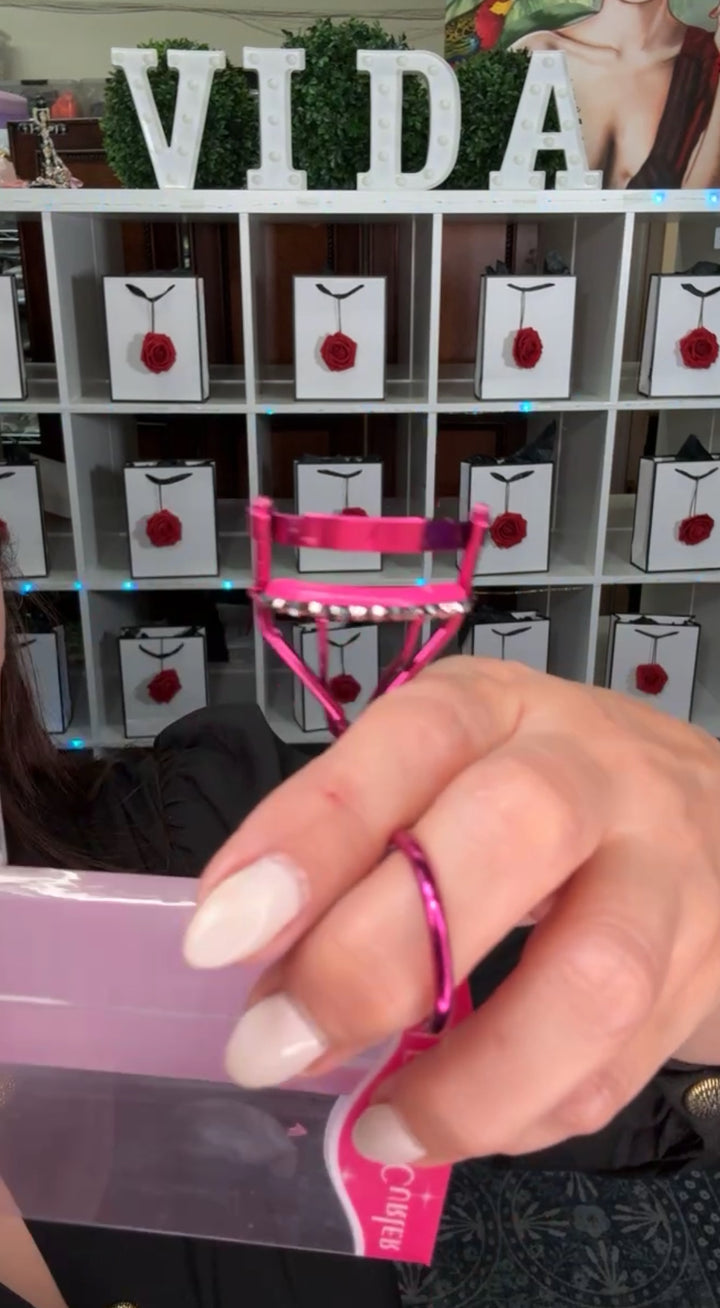 Enchina Pestañas Magenta Pedreria (#108)