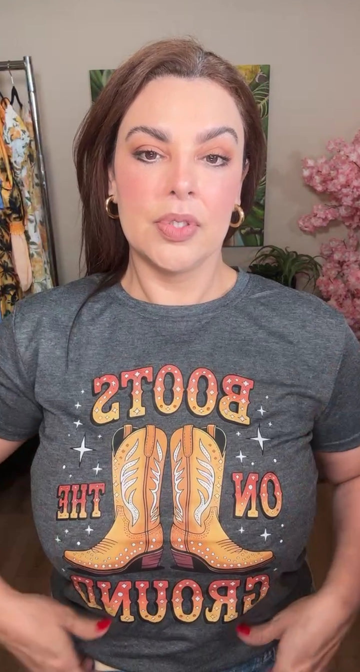 Blusa Gris Boots (#159)