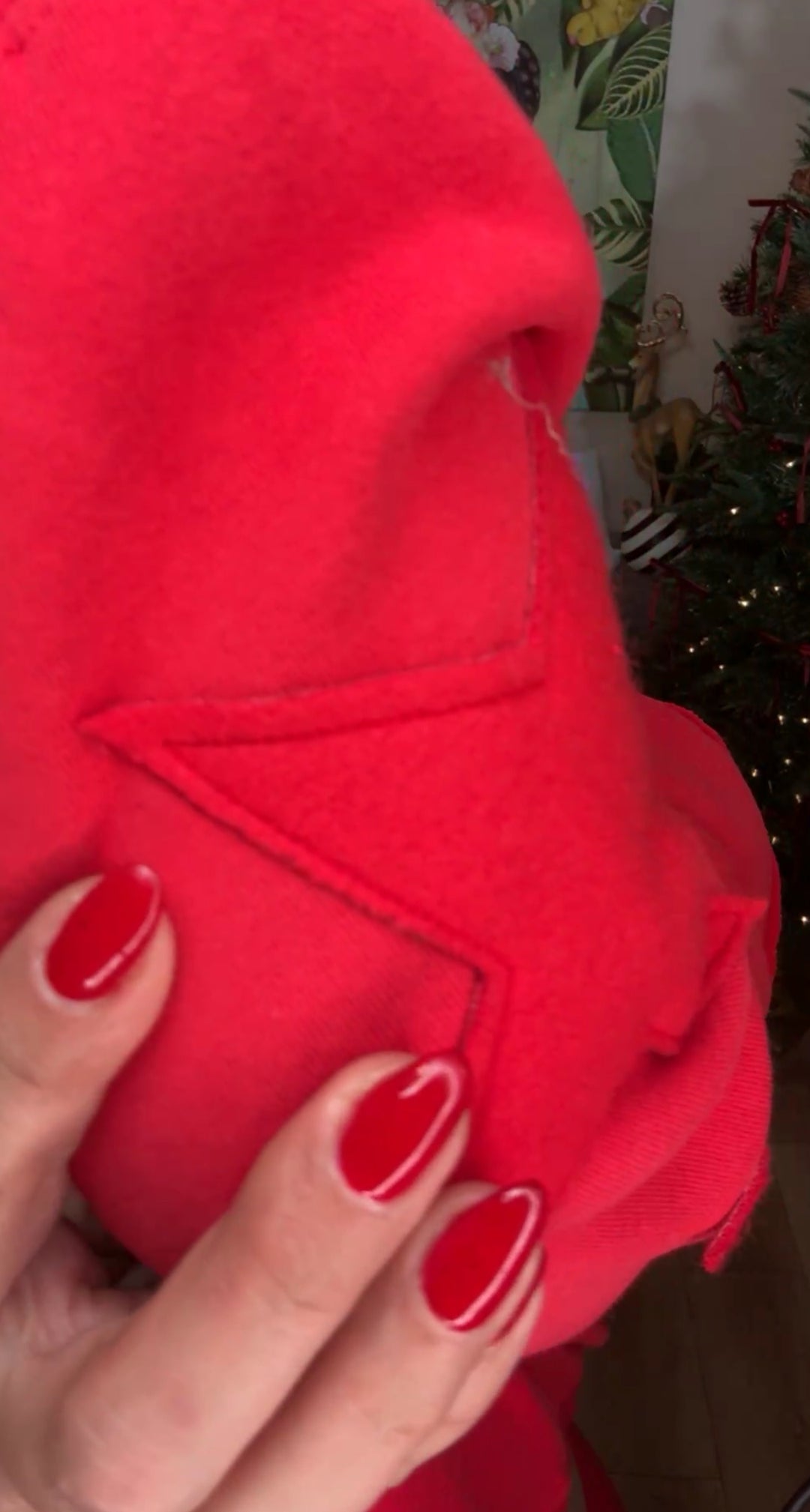 Set rojo pants y sudadera estrellas al costado (#119)