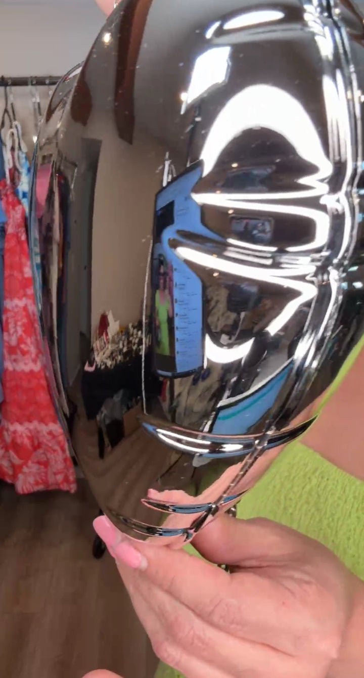 Bolsa Plateada Corazon Balloon Style (#116)