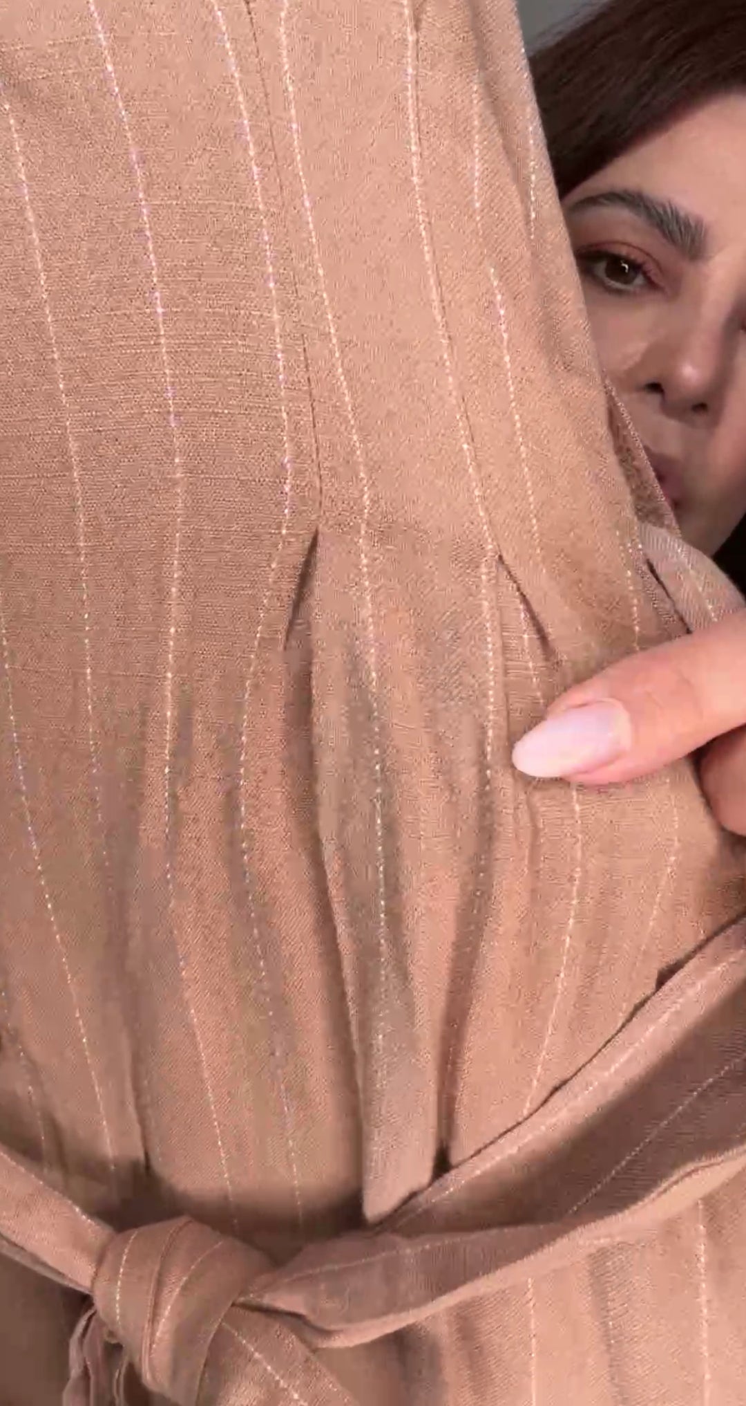 Romper Mocha Rallas Lino Blend (#115)