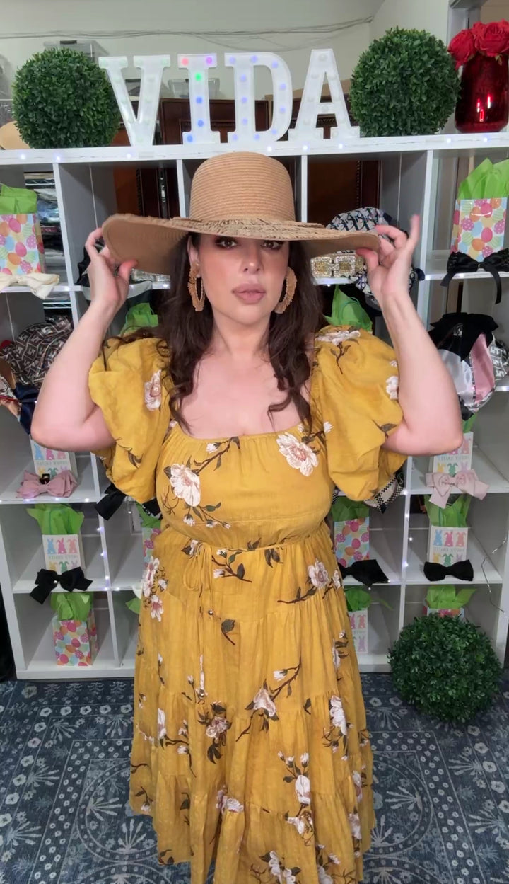 Sombrero Mocha Rafia Lux (#229)