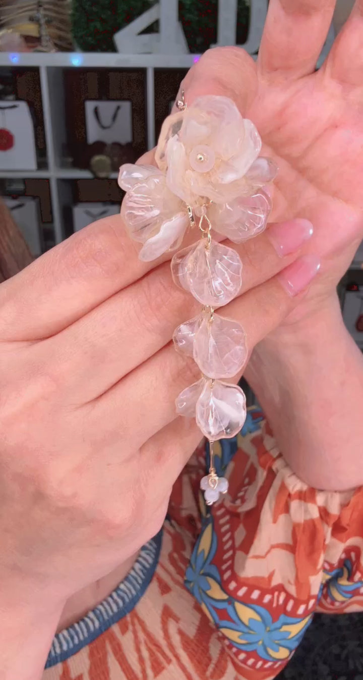Arete Beige XL Petalos (#100)