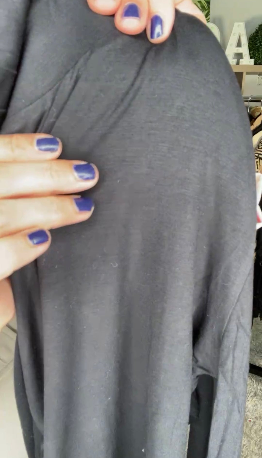 Blusa Negra Algodon Cuello Tortuga Stretch (#148)