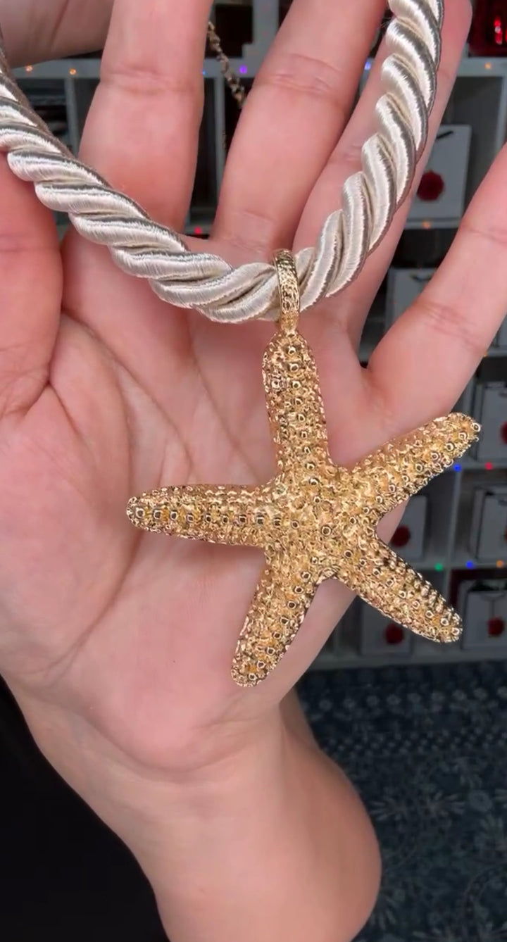 Collar Dorado Rope Etrella de Mar (#208)