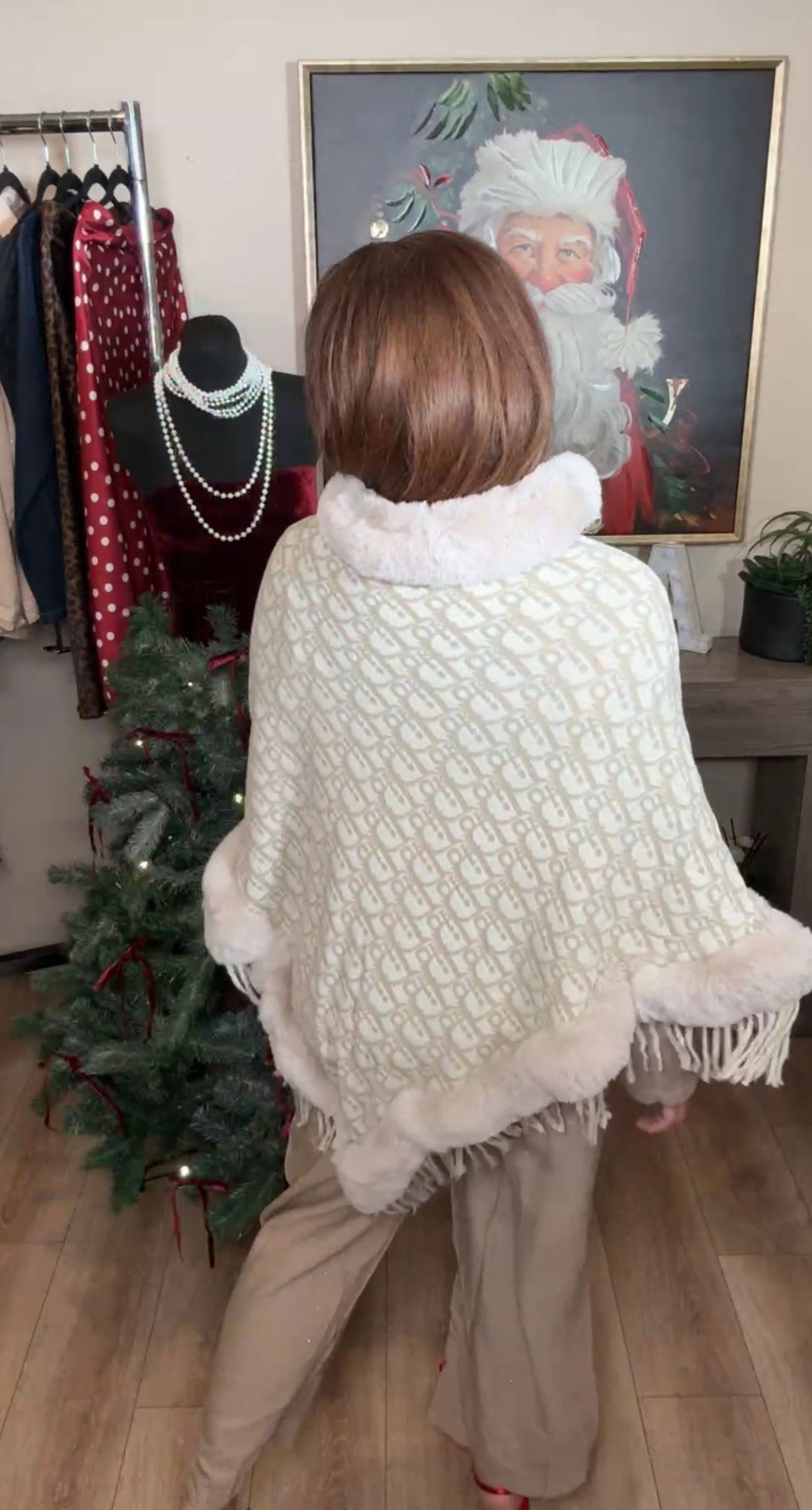 Poncho beige Dio fur (#122)