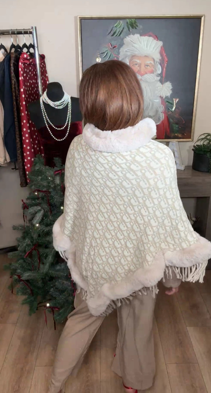 Poncho beige Dio fur (#122)