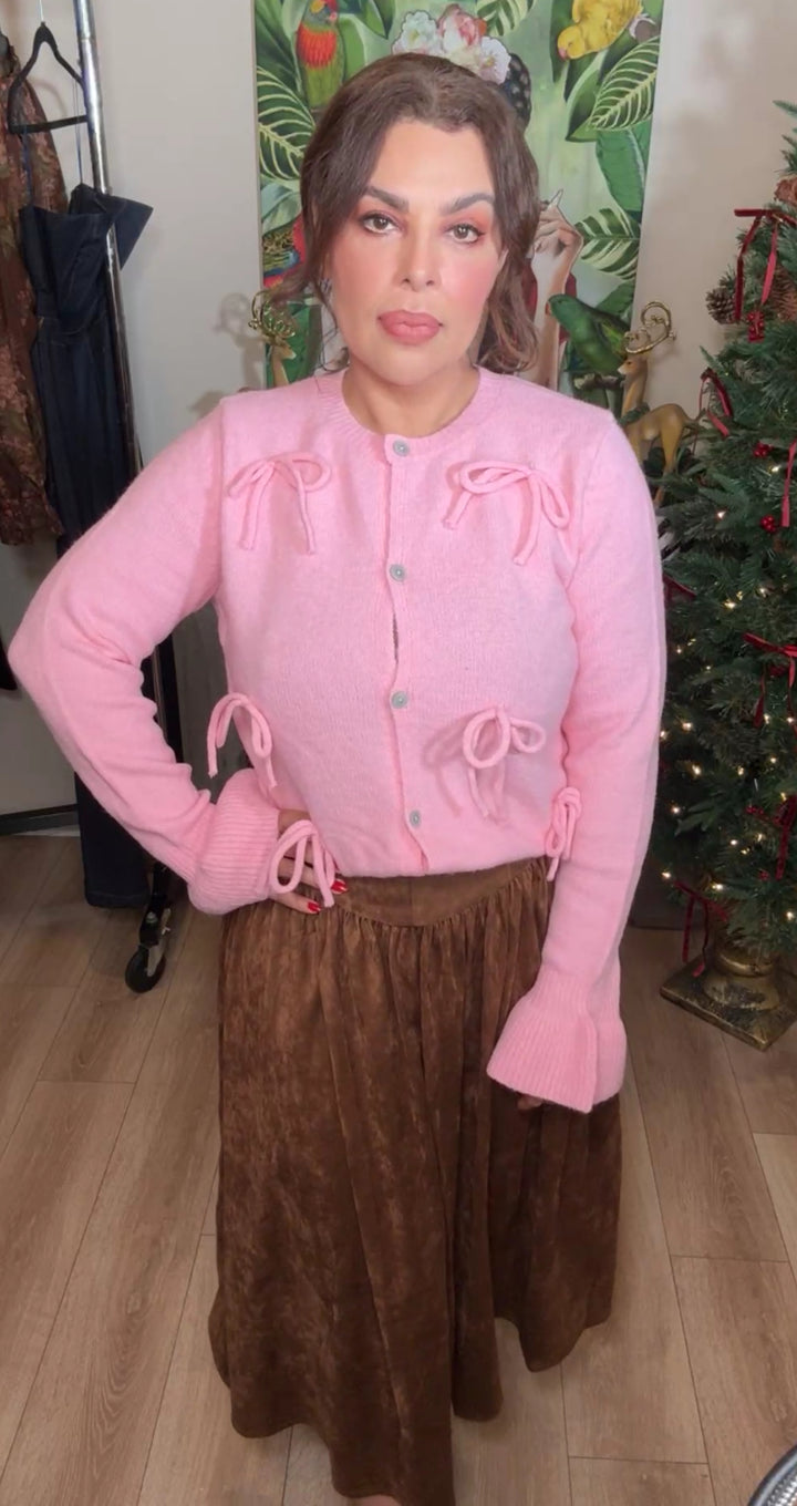 Sweater rosa monitos suave (#120)