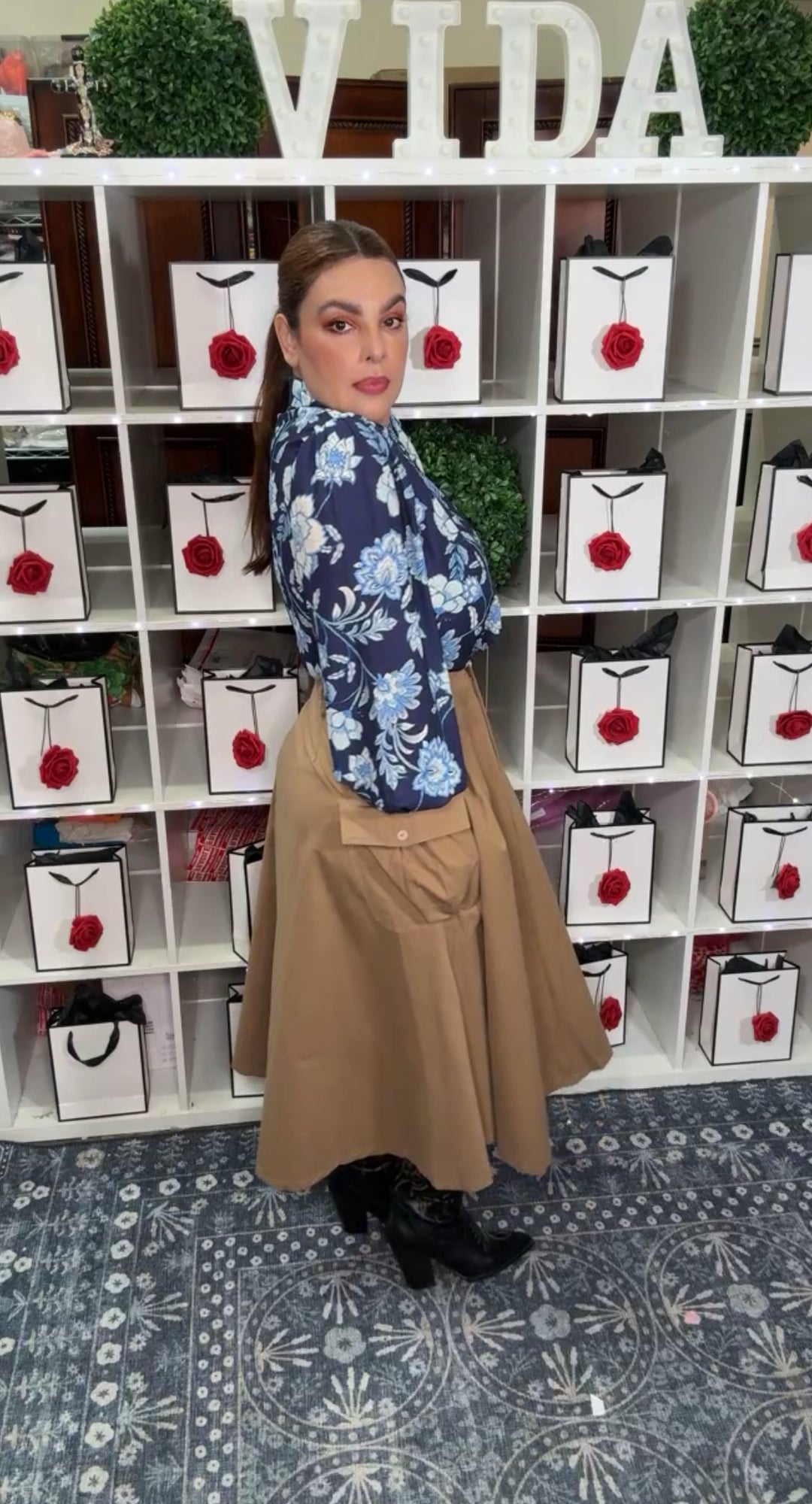 Falda Camel Cargo Full (#136)