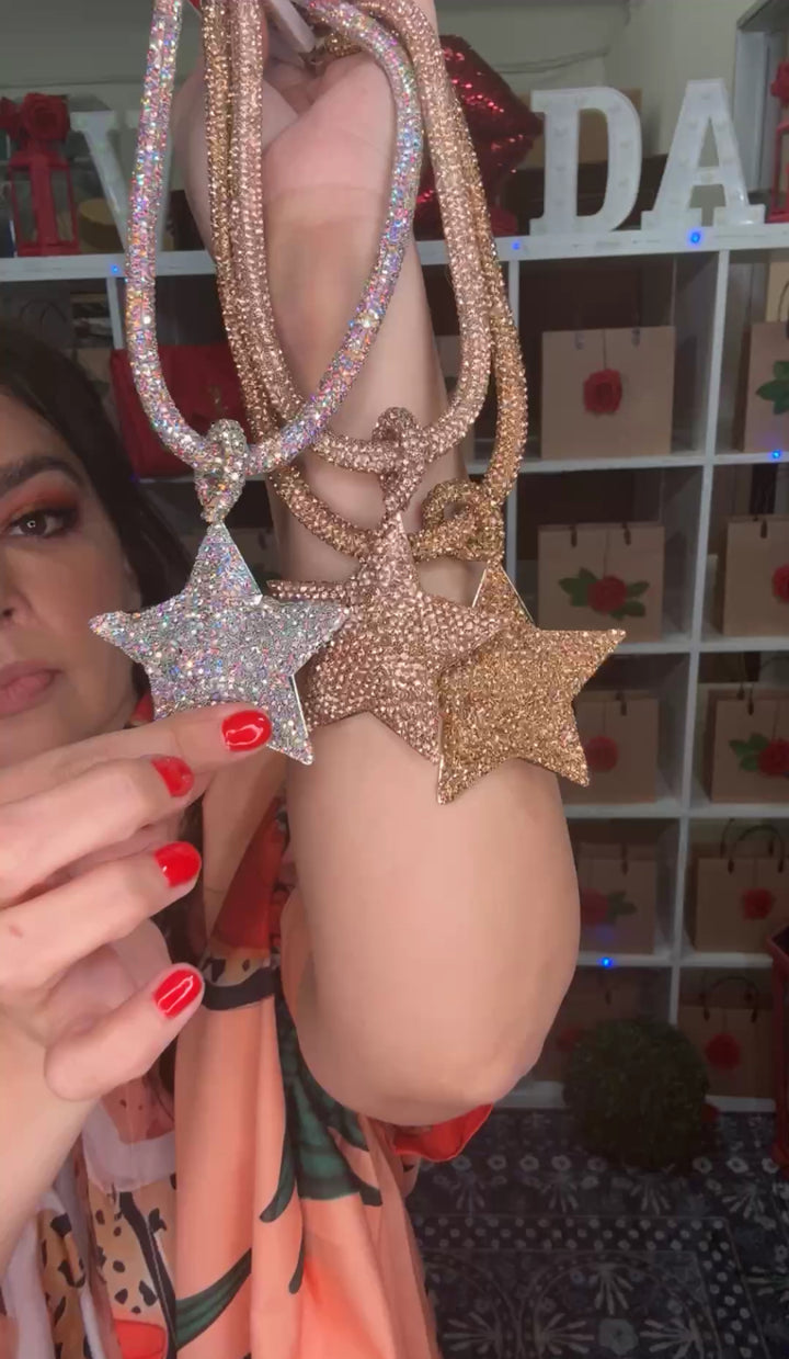 Collar Rose Gold Estrella Swarovsky