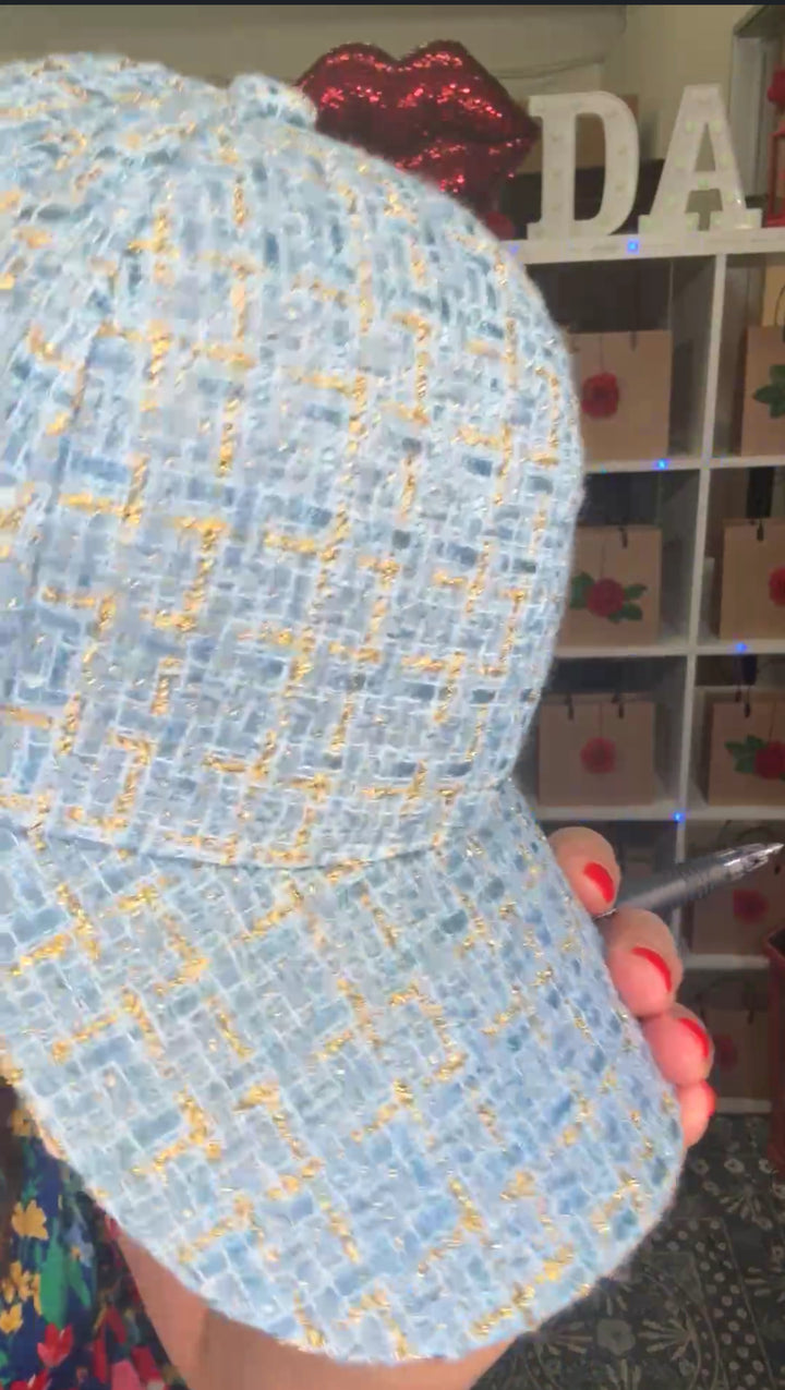 Gorra Azul con Dorado CC (#148)