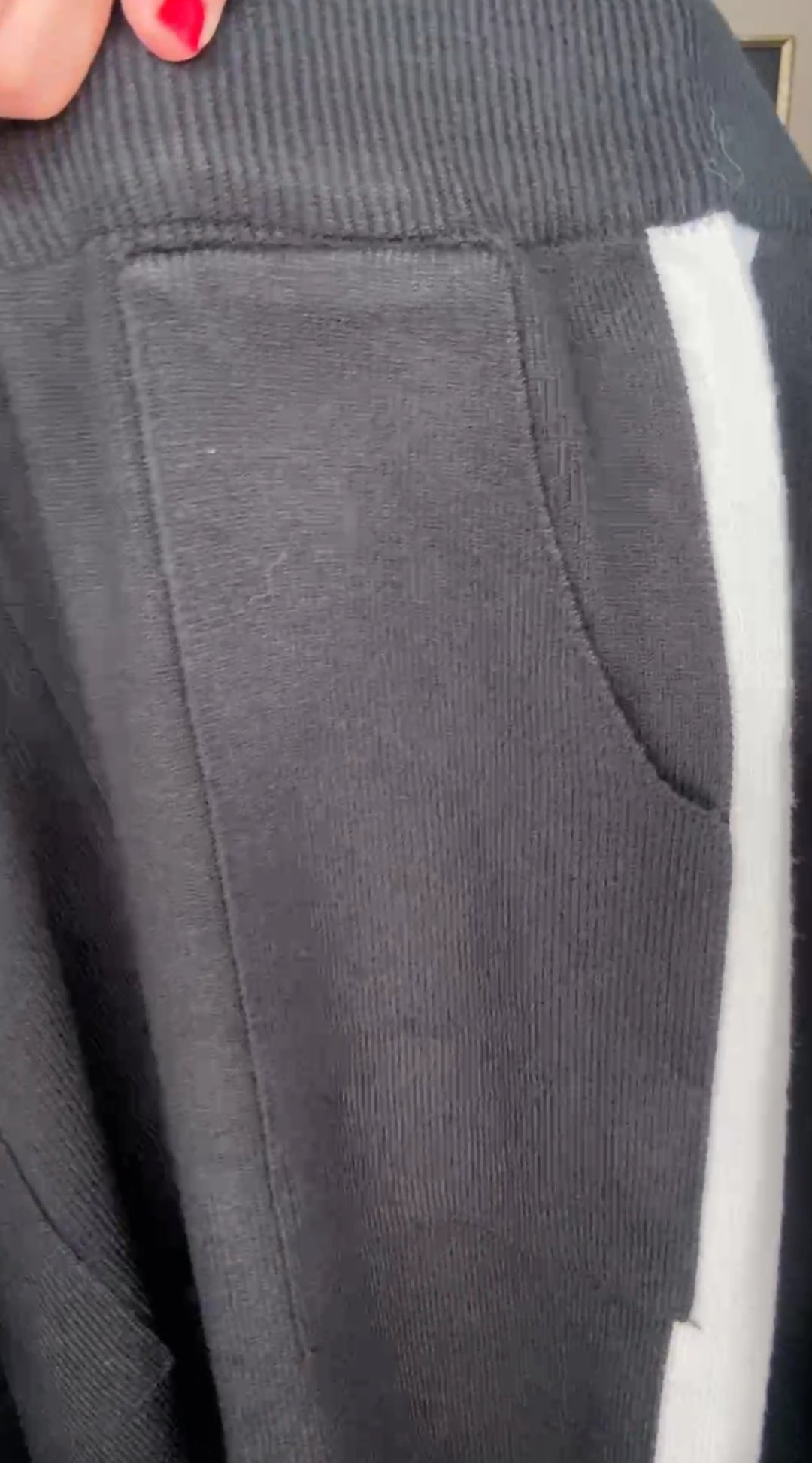 Set negro y blanco franja estilo Chanel (#139)