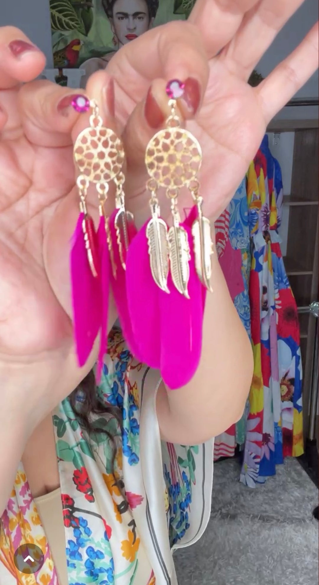 Arete Magenta y Dorado Peso Pluma (#224)