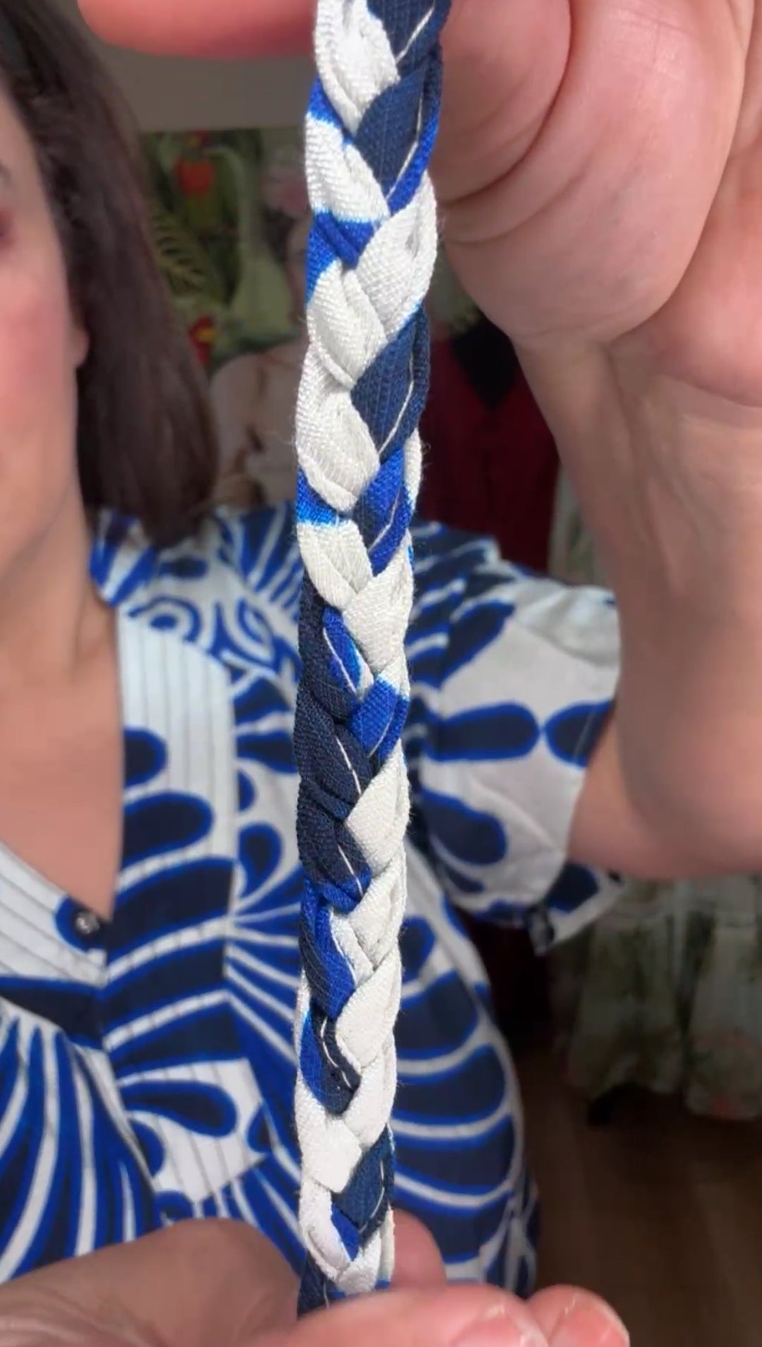 vestido blanco y azules kaftan (#143)