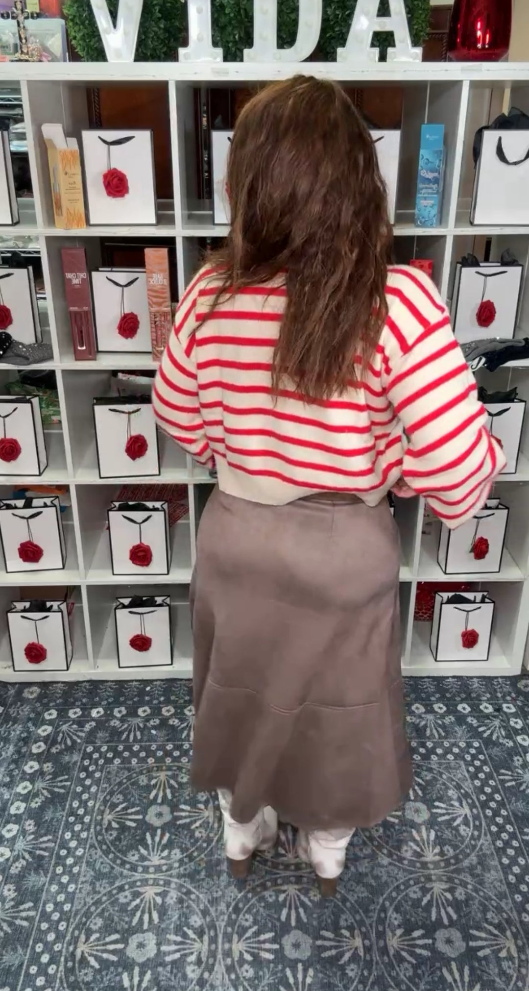 Falda Khaki Gamuza (#143)