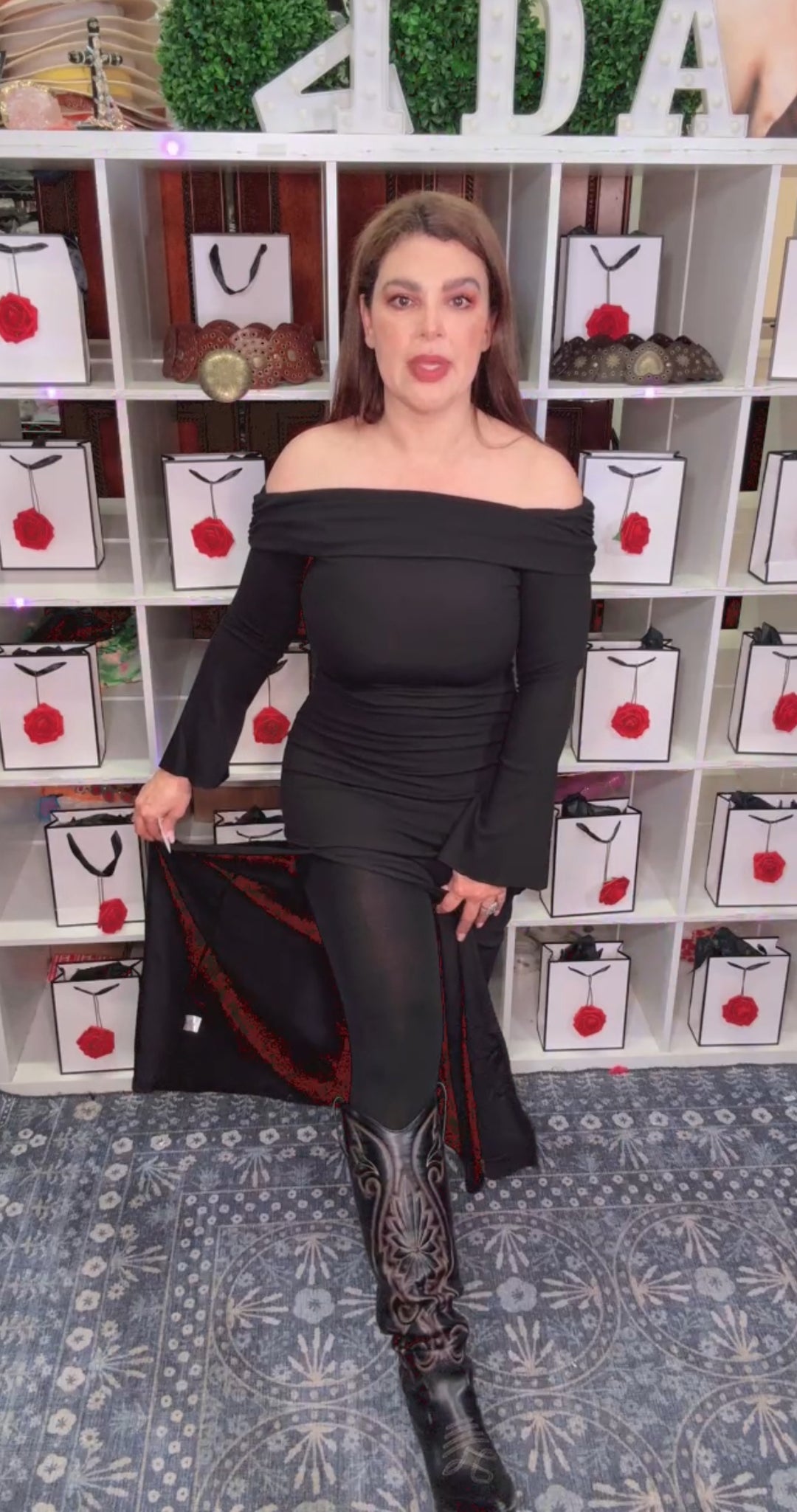 Vestido Negro Maxi Ultra Stretch Off (#410)