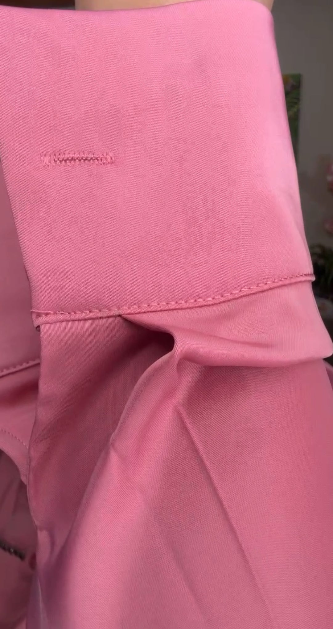 Camisa Rosa Antiguo Satinada Pedrería Plomo (#105)