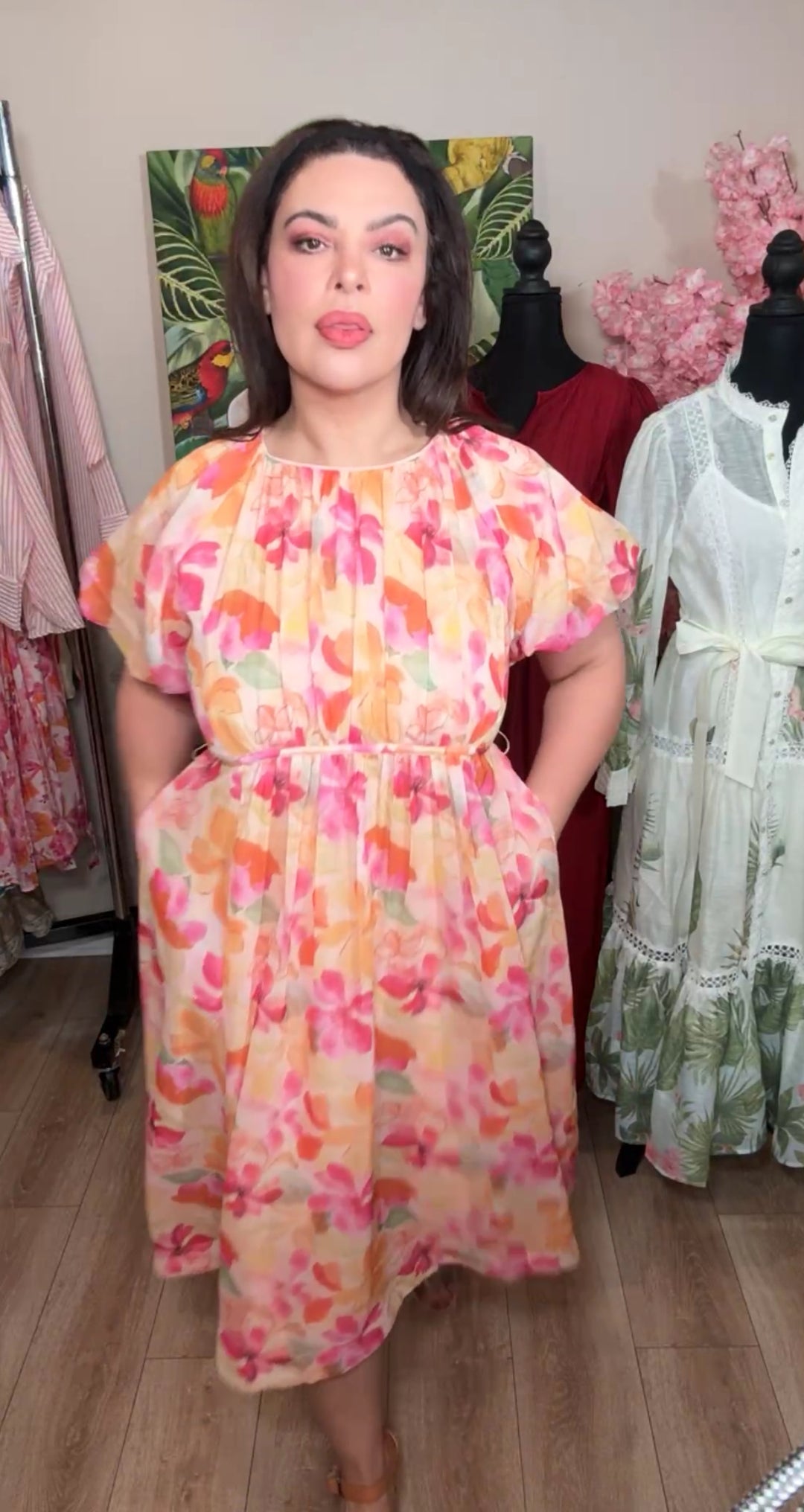 vestido durazno mix midi (#144)