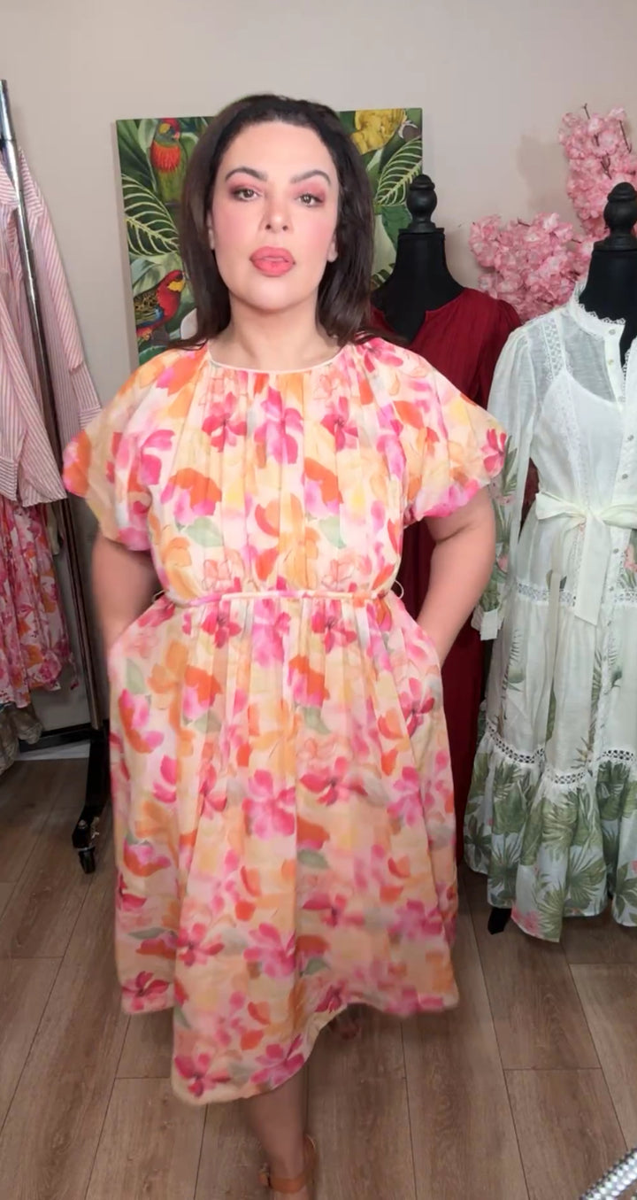 vestido durazno mix midi (#144)